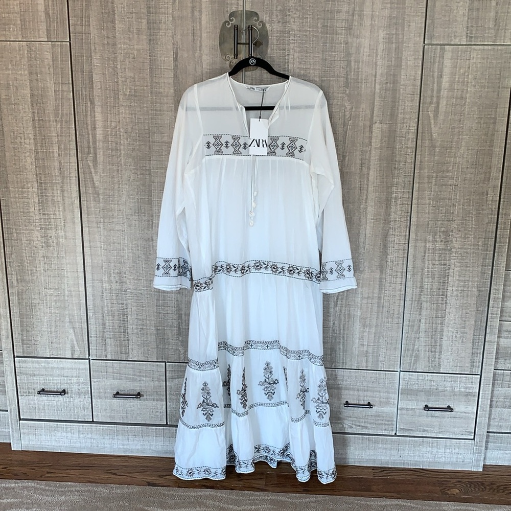 Zara‎ Embroidered Dress